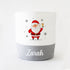 Christmas Basket - Large - Santa - Grey